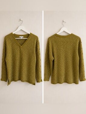 Habitat Olive V-Neck Sweater‎